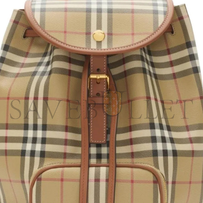 Bv*b*rry plaid backpack 81097971 (37*24*13cm)